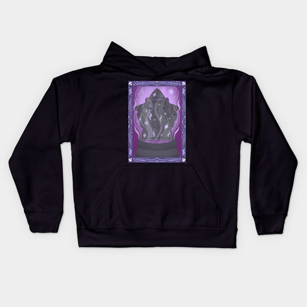 Spell casting kitty Kids Hoodie by IcyBubblegum